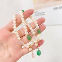 Zinc Alloy Pearl Bracelets, with Freshwater Pearl, fashion jewelry 