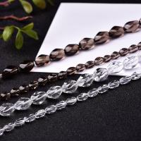 Natural Smoky Quartz Beads, Clear Quartz, with Smoky Quartz, plated, fashion jewelry & DIY 