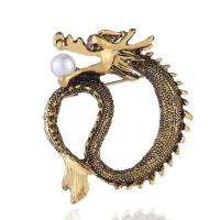 Bijoux broche en Zinc alliage , alliage de zinc, dragon, bijoux de mode & unisexe, plus de couleurs à choisir Vendu par lot