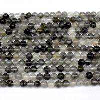Cloud-Quarz Perle, rund, poliert, DIY & verschiedene Größen vorhanden, verkauft von Strang