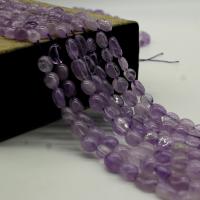 Natürliche Amethyst Perlen, Unregelmäßige, poliert, DIY, hellviolett, 6x8mm, verkauft von Strang