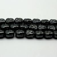 Las Perlas De Hematites Sin Magnético, Hematita no magnética, pulido, Bricolaje, Negro, 8x12mm, Vendido por Sarta
