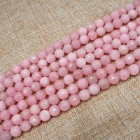 Dyed Jade Beads, Jade White, Round, polished, DIY pink 