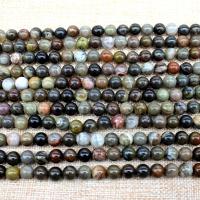 Silicified Wood Beads, Round, polished, DIY 