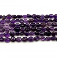 Natural Amethyst Beads, irregular, polished, DIY, purple, 6-8mm 