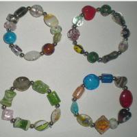 Bracelets Murano, chalumeau, Placage, bijoux de mode & mélangé Vendu par brin