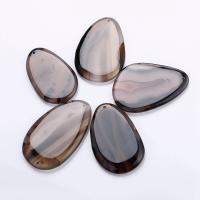 Mixed Agate Pendants, plated, random style & fashion jewelry & DIY, mixed colors, 50mm 