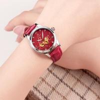 Women Wrist Watch, Zinc Alloy, with Leather & Glass & Stainless Steel, Chinese movement, plated, Life water resistant & for woman & with rhinestone 