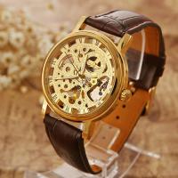 Men Wrist Watch, Zinc Alloy, with PU Leather & Glass, Chinese movement, plated, waterproofless & for man 