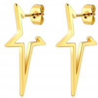 Stainless Steel Stud Earring, Star, fashion jewelry & geometric & for woman 