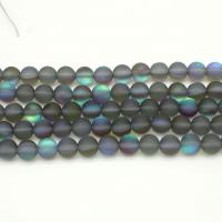 Glass Beads, Round, polished, DIY grey 