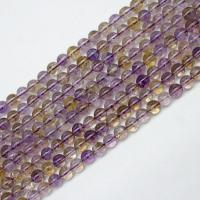 Natürliche Ametrin Perlen, rund, poliert, DIY & verschiedene Größen vorhanden, verkauft von Strang