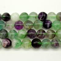 Fluorite Beads, Colorful Fluorite, Round, polished, DIY multi-colored 