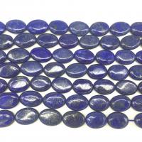 Бусины природных лазурит, Лазурит, Овальная форма, полированный, DIY & разный размер для выбора, темно-синий, продается Strand