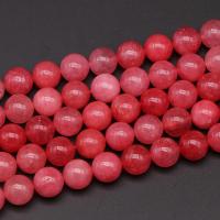 Rhodonit Perlen, rund, Modeschmuck & DIY & verschiedene Größen vorhanden, rot, verkauft von Strang