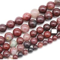 Jade Beads, Round, fashion jewelry & DIY brown camouflage 