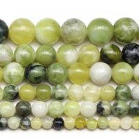 Jade Perle, rund, Modeschmuck & DIY & verschiedene Größen vorhanden, grün, verkauft von Strang