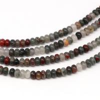 Blutstein Perlen, flache Runde, Modeschmuck & DIY, farbenfroh, 4X6MM   Approximately 38-40cm, verkauft von Strang