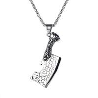 Titanium Steel Jewelry Necklace, Sword, fashion jewelry & for man, 56mm 