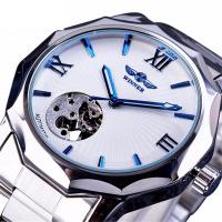 WINNER ® Jewelry Watch, Zinc Alloy, with Glass & Stainless Steel, Chinese movement, plated, fashion jewelry & for man 
