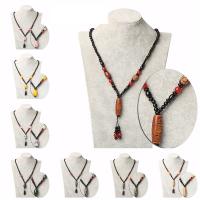 Fashion Sweater Chain Necklace, Natural Stone, with Agate, plated, random style & fashion jewelry & for woman, mixed colors 