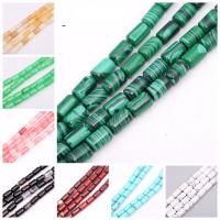 Mixed Gemstone Beads, Natural Stone, plated, random style & fashion jewelry, mixed colors, 6mm*10mm/40 beads 