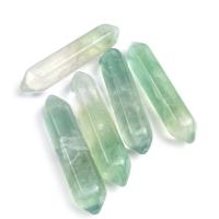 Décoration de pierre perles, La fluorite verte, Placage, DIY, vert, 8*32mm, Vendu par PC