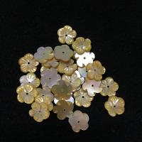 Abalorios de Nácar Amarilla Natural, Flor, Joyería & Bricolaje & diverso tamaño para la opción, amarillo, Vendido por UD