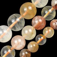Gemischte Farbe Quarz Perlen, Natürlicher Quarz, rund, Modeschmuck & DIY & verschiedene Größen vorhanden, farbenfroh, verkauft von Strang
