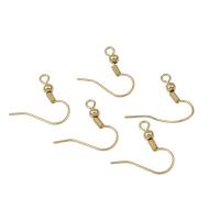 Brass Hook Earwire, gold color plated, nickel, lead & cadmium free Approx 1mm, Approx 