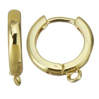 Brass Huggie Hoop Earring Finding, fashion jewelry & for woman, gold Approx 1.5mm 