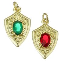 Cubic Zirconia Brass Pendants, Heart, fashion jewelry & for woman Approx 3.5mm 