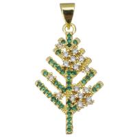 Cubic Zirconia Micro Pave Brass Pendant, fashion jewelry & micro pave cubic zirconia & for woman Approx 3.5mm 