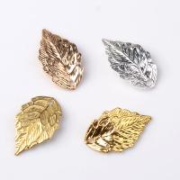 Zinc Alloy Leaf Pendants, Brass, plated, DIY 