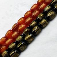 Agate Beads, Drum, polished, DIY 