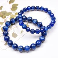 Gemstone Bracelets, Kyanite, Round, fashion jewelry & Unisex blue, 18cm 
