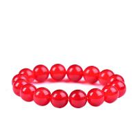Gemstone Bracelets, Carnelian, Round, fashion jewelry & Unisex red 