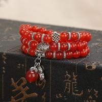 Red Agate Bracelets, plated, fashion jewelry & for woman 