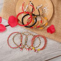 cordon de polyester bracelet, Placage, Réglable & bijoux de mode & pour femme, plus de couleurs à choisir, Vendu par brin