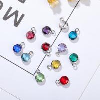 Glass Zinc Alloy Pendants, with Crystal, plated, fashion jewelry & for woman 