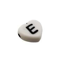Acryl Alphabet Perlen, Herz, DIY, keine, 5x12mm, verkauft von Tasche