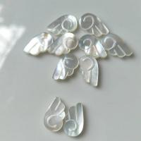 Perles de coquille de mer, forme d'aile, bijoux de mode & DIY, blanc Vendu par PC