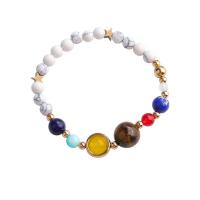Gemstone Bracelets, Natural Stone, plated, fashion jewelry & Unisex 180mm 
