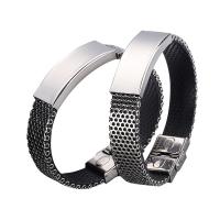 Bracelet de bijoux de silicone, acier inoxydable, avec silicone, bijoux de mode & unisexe Vendu par lot
