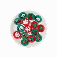 2-Loch Harz Knopf, rund, DIY, gemischte Farben, 20x20x5mm, 100PCs/Tasche, verkauft von Tasche