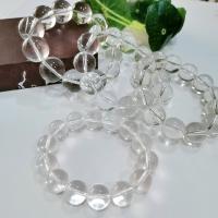 Quartz Bracelets, Clear Quartz, plated, fashion jewelry clear, 180mm 