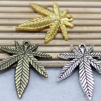Zinc Alloy Leaf Pendants, plated, fashion jewelry & DIY 