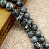 Map Stone Beads, Round, polished, DIY 