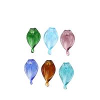 Colgantes de cristal de murano de plantas, chapado, Joyería & Bricolaje, más colores para la opción, 13x28mm, Vendido por UD