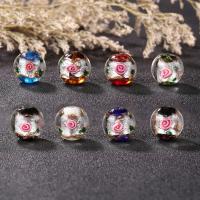 Perles murano fleur intérieur, chalumeau, fait à la main, bijoux de mode & DIY, plus de couleurs à choisir, 12mm, Vendu par PC